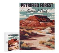 500 PCS Rompecabezas para Adolescentes Petrified Forest National Park Rompecabezas para Adultos Juego Práctico Difícil Interacción Entre Padres E Hijos 500 PCS