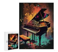 500 PCS Rompecabezas para Adolescentes Piano Colorful Rompecabezas para Adultos Juegos Relajantes Que Mejoran La Memoria Actividades Divertidas En Casa 500 PCS