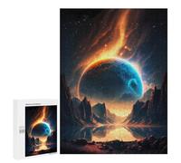 500 PCS Rompecabezas para Adolescentes Planetary Reflections in Space -4 Rompecabezas para Adultos Juegos Familiares Mejora La Memoria Regalos para Amigos Y Familiares 500 PCS