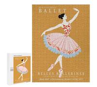 500 PCS Rompecabezas para Adolescentes Prima Ballerina Ballet Poster Rompecabezas para Adolescentes Desafío Difícil Desafío Educativo Diversión Familiar Y Noche De Juegos 500 PCS