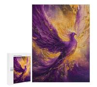 500 PCS Rompecabezas para Adolescentes Purple Phoenix Rising Rompecabezas para Adultos Juegos Familiares Mejora La Memoria Regalos para Amigos Y Familiares 500 PCS