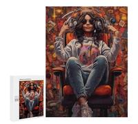 500 PCS Rompecabezas para Adolescentes Queen of Music Rompecabezas para Adultos Juegos Relajantes Que Mejoran La Memoria Actividades Divertidas En Casa 500 PCS