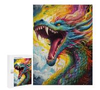 500 PCS Rompecabezas para Adolescentes Rainbow Dragon'S Roar Rompecabezas para Adultos Juego Familiar Análisis Y Lógica Regalos para Reducir El Estrés 500 PCS