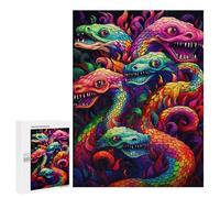 500 PCS Rompecabezas para Adolescentes Rainbow Serpent Dance Rompecabezas para Adultos Juego Práctico Desafío Difícil Cumpleaños Y Navidad 500 PCS