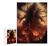 500 PCS Rompecabezas para Adolescentes Red Eyes Monster Rompecabezas para Adultos Juegos Familiares Mejora La Memoria Regalos para Amigos Y Familiares 500 PCS