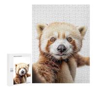 500 PCS Rompecabezas para Adolescentes Red Panda Selfie Rompecabezas para Adultos Juegos Familiares Mejora La Memoria Regalos para Amigos Y Familiares 500 PCS
