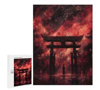 500 PCS Rompecabezas para Adolescentes Red Torii Gate Juegos Familiares De Rompecabezas para Adultos Que Mejoran La Memoria Ayudan A Ejercitar El Cerebro 500 PCS