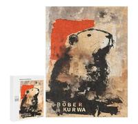 500 PCS Rompecabezas para Adolescentes Rompecabezas Abstract Bober Kurwa Beaver Graffiti Juego Práctico De Rompecabezas para Mejorar La Memoria para Cumpleaños, Navidad 500 PCS