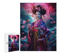 500 PCS Rompecabezas para Adolescentes Rompecabezas Beauty of Geisha Rompecabezas para Adultos Juegos Relajantes Mejoran La Memoria para Cumpleaños, Navidad 500 PCS