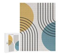 500 PCS Rompecabezas para Adolescentes Rompecabezas Geometric Lines III Juego Práctico De Rompecabezas para Mejorar La Memoria para Cumpleaños, Navidad 500 PCS