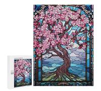 500 PCS Rompecabezas para Adolescentes Rompecabezas Japanese Sakura Bloom Art Rompecabezas para Adultos Juegos Relajantes Mejoran La Memoria para Cumpleaños, Navidad 500 PCS