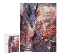 500 PCS Rompecabezas para Adolescentes Sakura Anime Girl Dragon Rompecabezas para Adultos Juegos Familiares Desafío Difícil Ayuda A Ejercitar El Cerebro 500 PCS