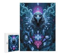 500 PCS Rompecabezas para Adolescentes Sapphire Raven Stonimal Rompecabezas para Adultos Regalos De Cumpleaños Juego Familiar Apto para Personas De 14 Años En Adelante 500 PCS