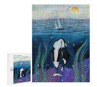 500 PCS Rompecabezas para Adolescentes Sea Love Rompecabezas para Adultos Juego Práctico Difícil Interacción Entre Padres E Hijos 500 PCS