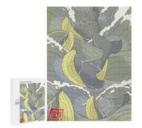 500 PCS Rompecabezas para Adolescentes Sea Whale Rompecabezas para Adultos Juegos De Relajación Decoración De Pared Ayuda A Ejercitar El Cerebro 500 PCS