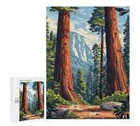 500 PCS Rompecabezas para Adolescentes Sequoia Forest Landscape Rompecabezas para Adultos Juegos Divertidos Regalo De Cumpleaños Cumpleaños Y Navidad 500 PCS