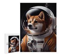 500 PCS Rompecabezas para Adolescentes Shiba Inu Astronaut Juegos Familiares De Rompecabezas para Adultos Que Mejoran La Memoria Ayudan A Ejercitar El Cerebro 500 PCS