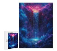 500 PCS Rompecabezas para Adolescentes Sign Aquarius Waterfall Rompecabezas para Adultos Regalos De Cumpleaños Juego Familiar Apto para Personas De 14 Años En Adelante 500 PCS