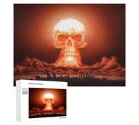 500 PCS Rompecabezas para Adolescentes Skull Cloud Over Cityscape Rompecabezas para Adultos Juego De Ingenio Regalos para Mujeres Cumpleaños Y Navidad 500 PCS