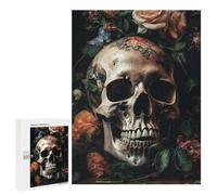 500 PCS Rompecabezas para Adolescentes Skull Head 3 Rompecabezas Juegos Relajantes Desafío Difícil Desafiante De Completar 500 PCS