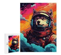 500 PCS Rompecabezas para Adolescentes Space Dog Adventure Gear-12 Rompecabezas para Adolescentes Desafío Difícil Desafío Educativo Diversión Familiar Y Noche De Juegos 500 PCS