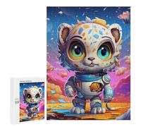 500 PCS Rompecabezas para Adolescentes Space Leopard Adventure -1 Rompecabezas para Adolescentes para Mejorar La Memoria Cada Pieza Es Única - Regalos Y Cumpleaños Únicos 500 PCS
