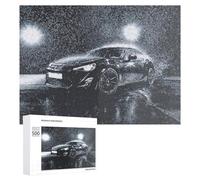 500 PCS Rompecabezas para Adolescentes Stylish Sports Car in Snowy Night Rompecabezas para Adultos Juego Práctico Desafío Difícil Cumpleaños Y Navidad 500 PCS