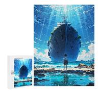 500 PCS Rompecabezas para Adolescentes Sunken Ship and Girl Rompecabezas para Adultos Juegos Familiares Mejora La Memoria Regalos para Amigos Y Familiares 500 PCS