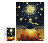 500 PCS Rompecabezas para Adolescentes The Little Prince on The Moon Rompecabezas para Adultos Juegos Divertidos Regalo De Cumpleaños Cumpleaños Y Navidad 500 PCS