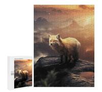 500 PCS Rompecabezas para Adolescentes The Mountain Fox Butterfly Rompecabezas para Adultos Juegos Familiares Mejora La Memoria Regalos para Amigos Y Familiares 500 PCS