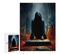 500 PCS Rompecabezas Para Adolescentes The Oath Beneath The Veil - The Kneeling Figure Before The Stone Rompecabezas Para Adultos Juegos Relajantes Que Mejoran La Memoria Actividades Divertidas En Cas