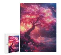 500 PCS Rompecabezas para Adolescentes The Pink Cherry Blossom Rompecabezas para Adultos Regalos De Cumpleaños Juego Familiar Apto para Personas De 14 Años En Adelante 500 PCS