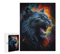 500 PCS Rompecabezas para Adolescentes The Roar of The Black Cat Juegos Familiares De Rompecabezas para Adultos Que Mejoran La Memoria Ayudan A Ejercitar El Cerebro 500 PCS