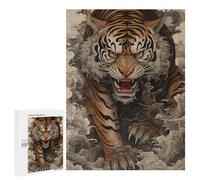 500 PCS Rompecabezas para Adolescentes Tiger Rising from Waves Rompecabezas para Adultos Juego De Ingenio Regalos para Mujeres Cumpleaños Y Navidad 500 PCS