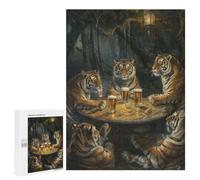 500 PCS Rompecabezas para Adolescentes Tigers Beer In Tavern Rompecabezas para Adultos Juegos Relajantes Mejora La Memoria Interacción Entre Padres E Hijos 500 PCS