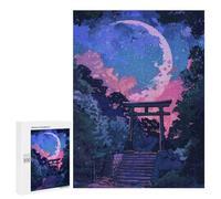 500 PCS Rompecabezas para Adolescentes Torii Japan Painting Rompecabezas para Adultos Juegos Familiares Desafío Difícil Ayuda A Ejercitar El Cerebro 500 PCS