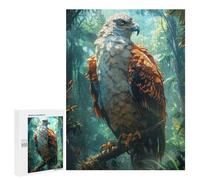 500 PCS Rompecabezas para Adolescentes Tropical Rain Forest Eagle Rompecabezas para Adultos Juegos Familiares Mejora La Memoria Regalos para Amigos Y Familiares 500 PCS