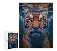 500 PCS Rompecabezas para Adolescentes Underwater Tiger Encounter-1 Rompecabezas para Adultos Juego De Ingenio Regalos para Mujeres Cumpleaños Y Navidad 500 PCS