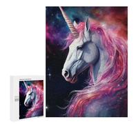 500 PCS Rompecabezas para Adolescentes Unicorn in Space and Stars Rompecabezas para Adultos Juegos Familiares Mejora La Memoria Regalos para Amigos Y Familiares 500 PCS