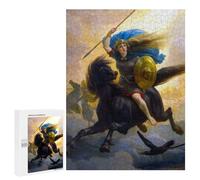 500 PCS Rompecabezas para Adolescentes Valkyrie Norse Mythology Rompecabezas para Adultos Juegos Familiares Mejora La Memoria Regalos para Amigos Y Familiares 500 PCS