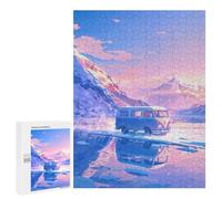 500 PCS Rompecabezas para Adolescentes Van on Frozen Lake Rompecabezas para Adultos Juguetes Antiestrés Desafío Difícil Cumpleaños