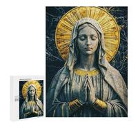 500 PCS Rompecabezas para Adolescentes Virgin Mary Statue Rompecabezas para Adultos Juegos Relajantes Mejora La Memoria Interacción Entre Padres E Hijos 500 PCS