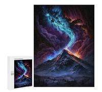 500 PCS Rompecabezas para Adolescentes Volcanic Aurora Sky Rompecabezas para Adolescentes para Aliviar El Estrés. Cada Pieza Es Única Toda La Familia.