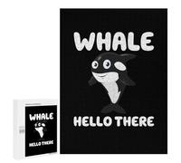 500 PCS Rompecabezas para Adolescentes Whale Hello There Rompecabezas para Adultos Juegos De Relajación Decoración De Pared Ayuda A Ejercitar El Cerebro 500 PCS
