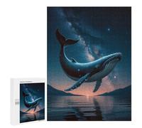 500 PCS Rompecabezas para Adolescentes Whale in The Night Sky Rompecabezas Juegos Relajantes Desafío Difícil Desafiante De Completar 500 PCS
