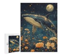500 PCS Rompecabezas para Adolescentes Whale in The Night Sky Rompecabezas para Adultos Juego Práctico Difícil Interacción Entre Padres E Hijos 500 PCS