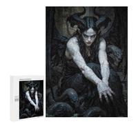 500 PCS Rompecabezas para Adolescentes Wings of The Nocturne Serpent, Lilith Rompecabezas para Adultos Juego Práctico Difícil Interacción Entre Padres E Hijos 500 PCS