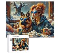 500 PCS Rompecabezas para Adolescentes Winter Cozy Moments with Friends Rompecabezas para Adultos Juegos Familiares Regalo De Cumpleaños Diversión En Casa Actividades, 500 PCS