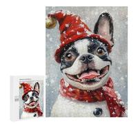 500 PCS Rompecabezas para Adolescentes Winter Wonderland Dog-5 Rompecabezas para Adolescentes Mejora La Memoria Desafiante De Completar Aprendizaje Juguetes Educativos 500 PCS