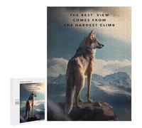 500 PCS Rompecabezas para Adolescentes Wolf's Majesty Mountain Summit Serenity Rompecabezas para Adultos Juguetes Antiestrés Desafío Difícil Cumpleaños